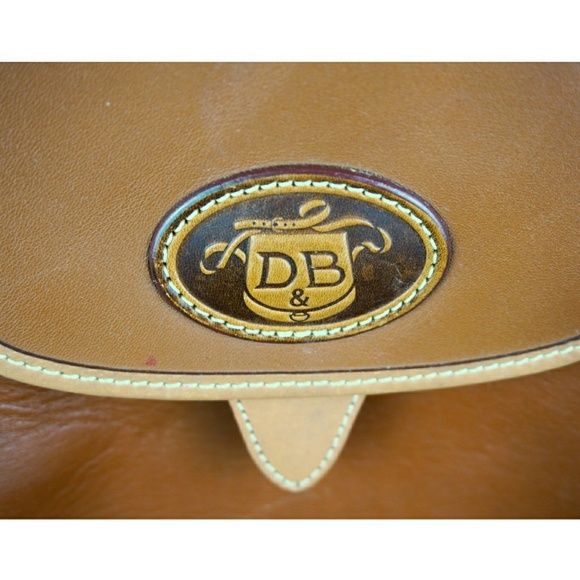 Vtg Dooney & Bourke Pristine Cognac Backpack - Picture 3 of 7